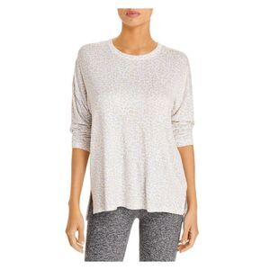 P.J.SALVAGE Intimates Beige Crew Neck Vented Hem Sleep Shirt Pajama Top XL